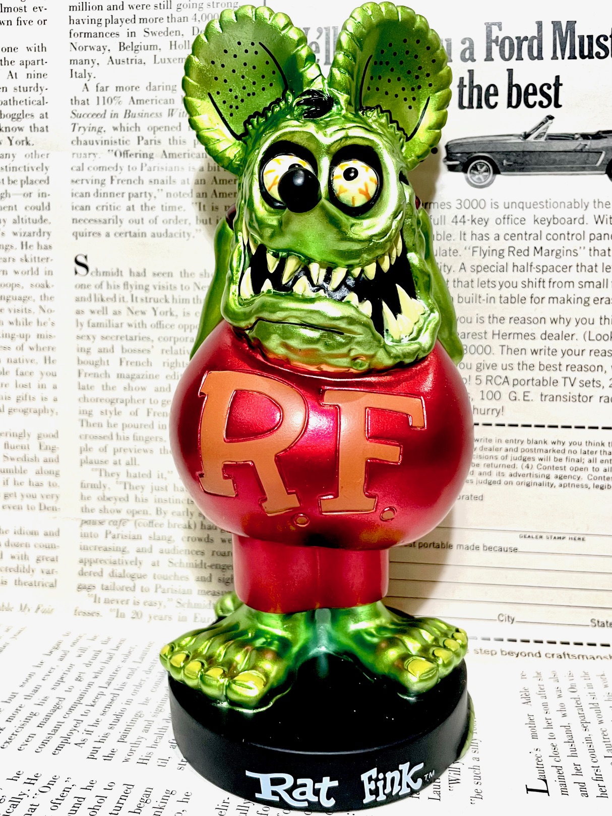 ラットフィンクボビングヘッド(グリーンメタリック）