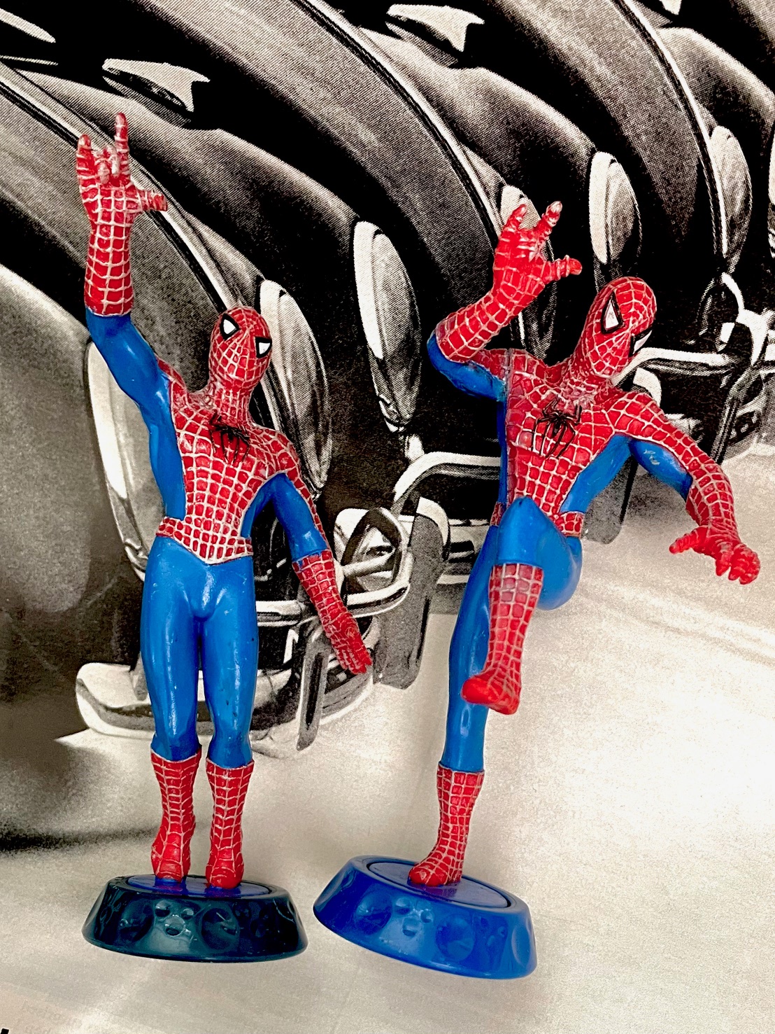 スパイダーマン台座付き２体セット(A118)