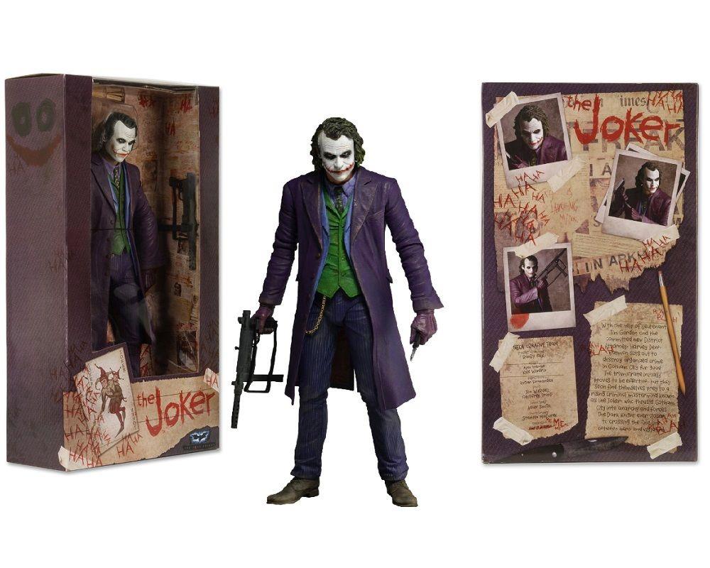 NECA The Dark Knight THE JOKER (Heath Ledger) 1/4 Scale 18" Action Figure