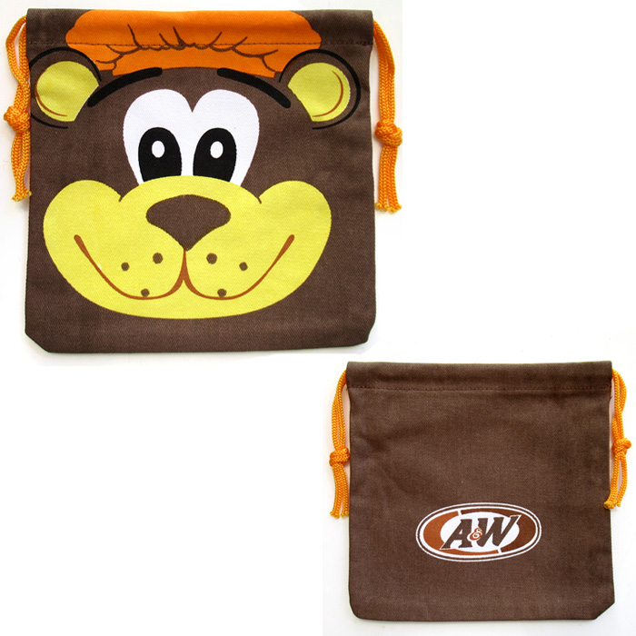 巾着袋 A&W ルーティ 巾着小サイズ 給食袋 コップ袋 ポーチ 小物入れ アメリカン雑貨