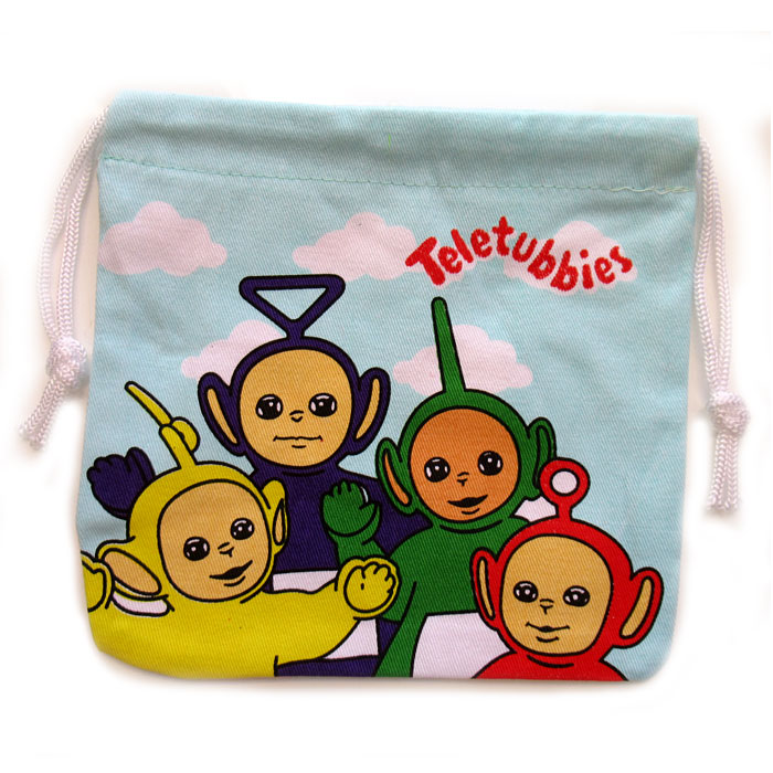 巾着袋 テレタビーズ 巾着小サイズ 給食袋 コップ袋 ポーチ 小物入れ アメリカン雑貨
