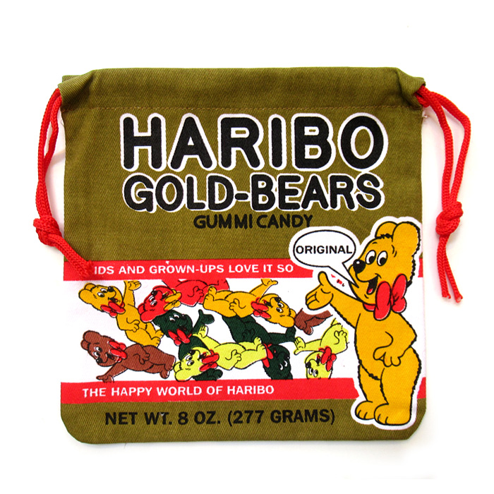 巾着袋 ハリボ HARIBO 巾着小サイズ 給食袋 コップ袋 ポーチ 小物入れ アメリカン雑貨