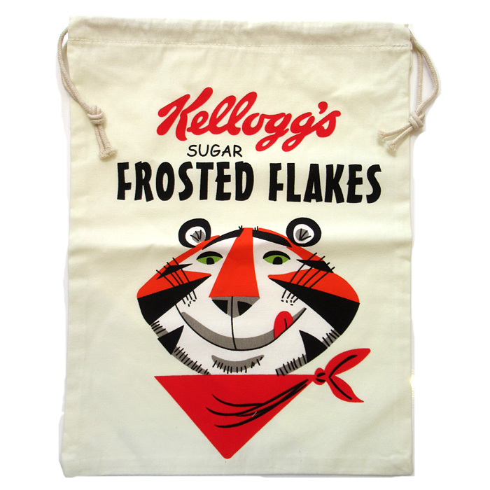 巾着袋 Kellogg's ケロッグ トニー 巾着袋大サイズ 運動靴入れ 体操服入れ 着替え 旅行 入学 卒業 卒園 アメリカン雑貨