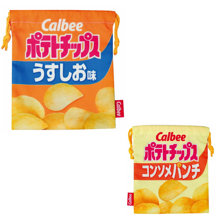 巾着袋 お菓子パッケージ ポテトチップス 給食袋 コップ袋