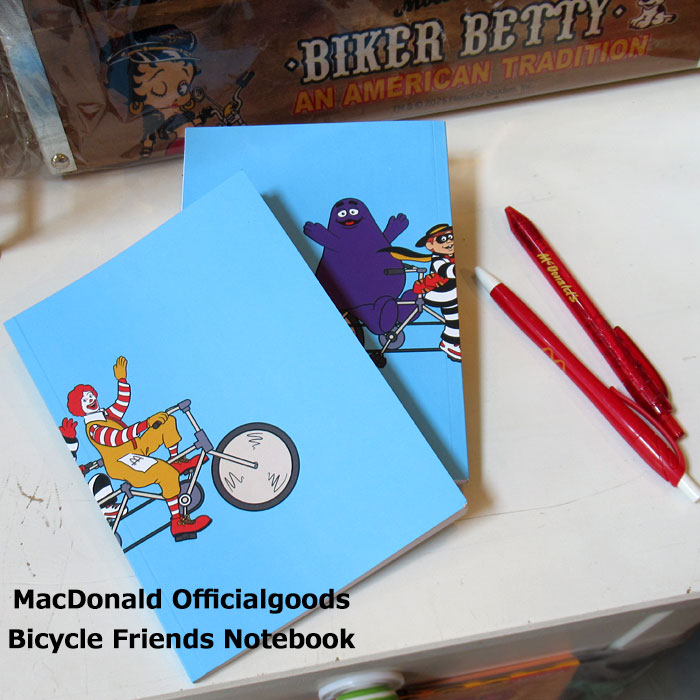 マクドナルド オフィシャルグッズ ノート B6 手帳 ミニノート キャラクター  アメリカン雑貨