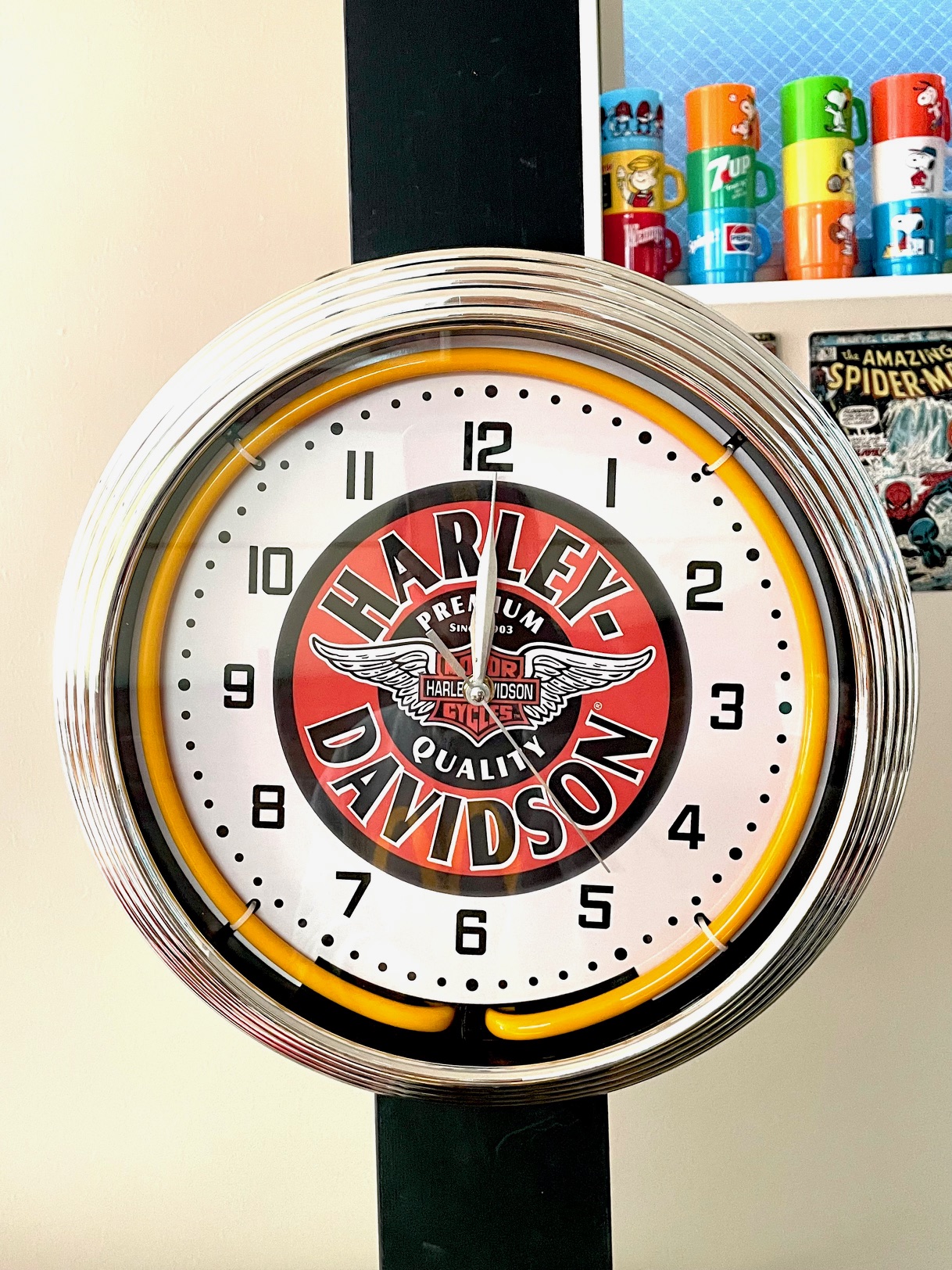 バイクネオン時計