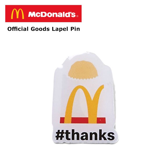 ラペルピン ハッシュポテト thank you マクドナルド オフィシャルグッズ ピンバッジ ピン McDonald's アメリカン雑貨