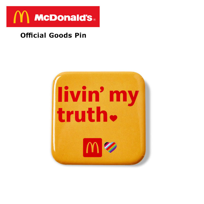 缶バッジ 缶バッチ マクドナルド オフィシャルグッズ ピン McDonald's アメリカン雑貨