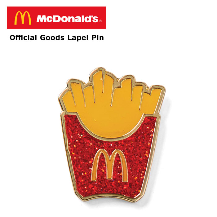 ラペルピン ポテト グリッター マクドナルド オフィシャルグッズ ピンバッジ ピン McDonald's アメリカン雑貨