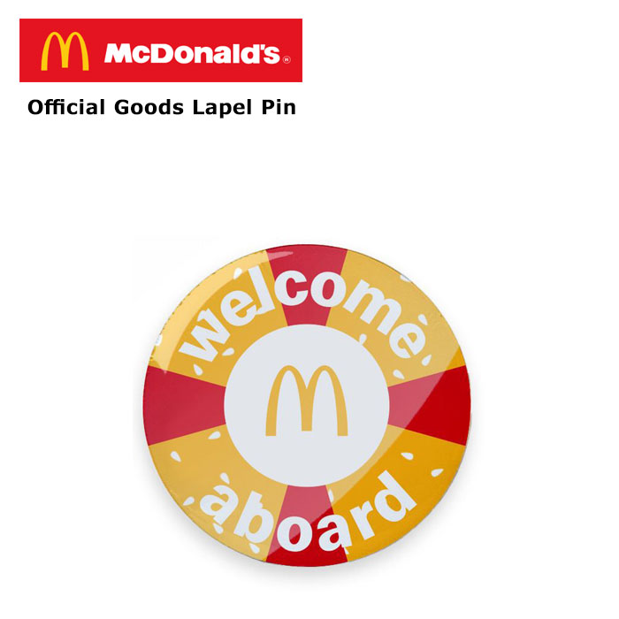 ラペルピン welcome 丸 マクドナルド オフィシャルグッズ ピンバッジ ピン McDonald's アメリカン雑貨