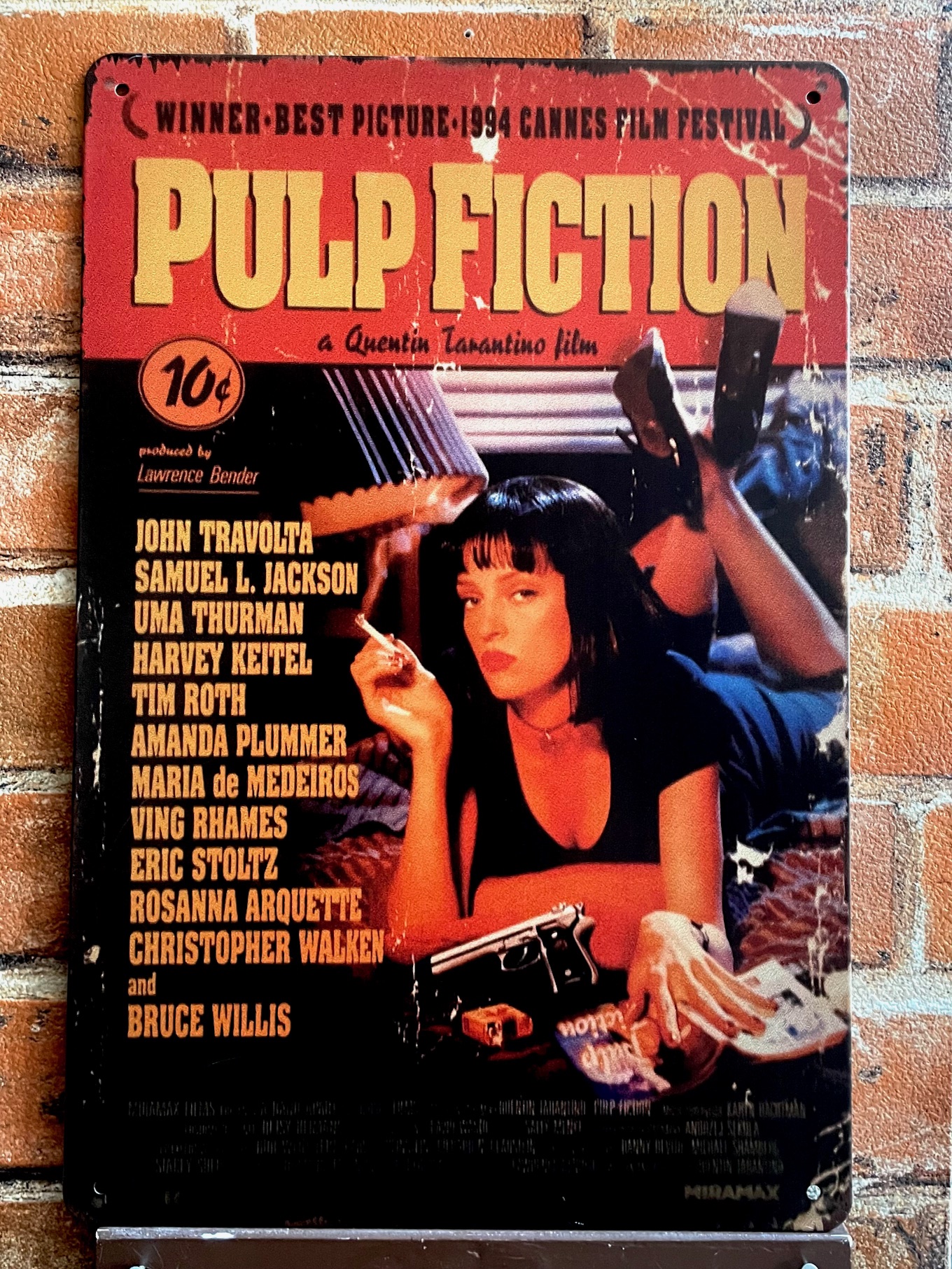 PULPFICTION看板 ブリキ看板 インテリア ディスプレイ レトロ  アメリカン雑貨