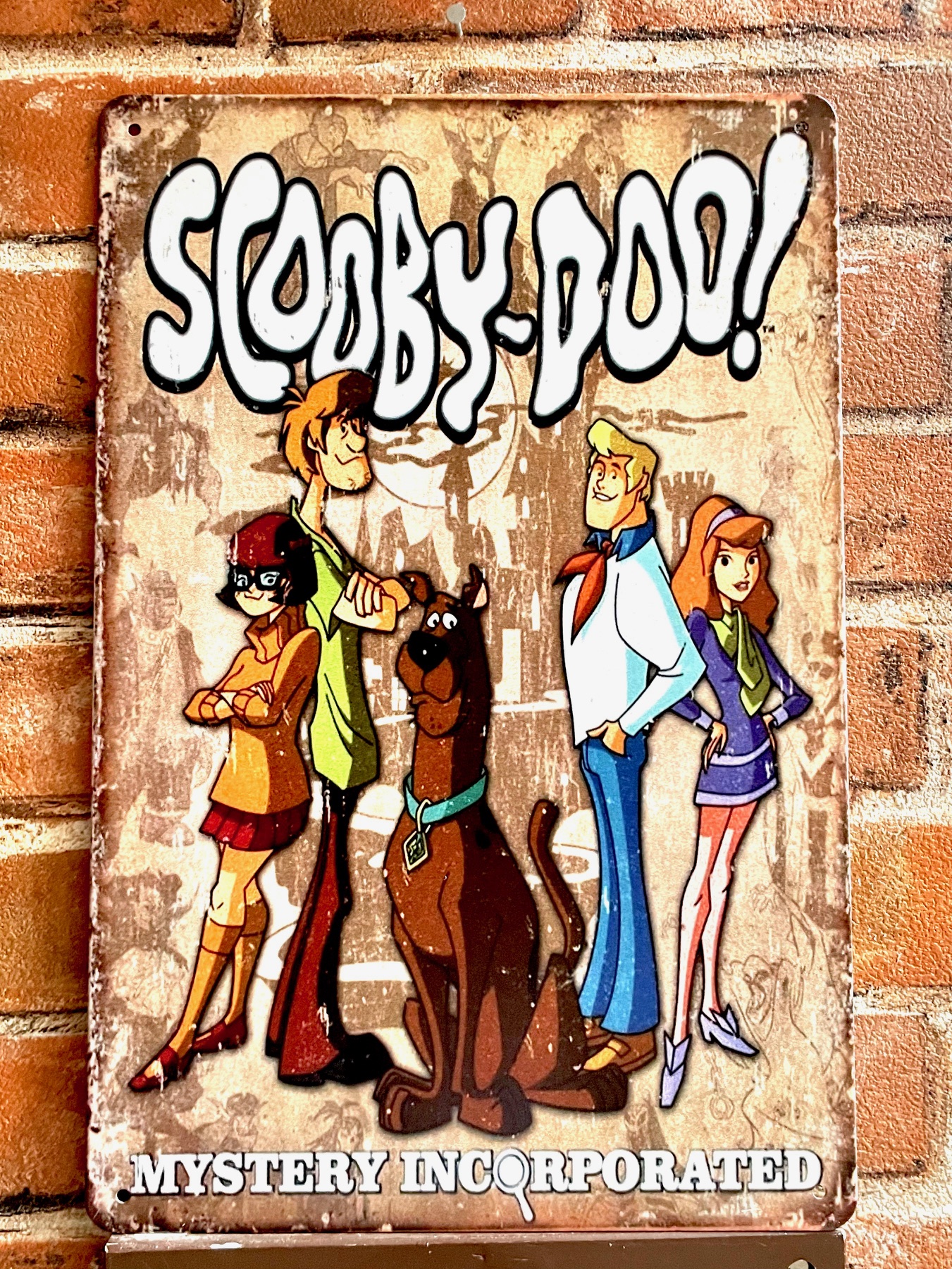 スクービィティンサイン看板 ブリキ看板 インテリア ディスプレイ レトロ  アメリカン雑貨