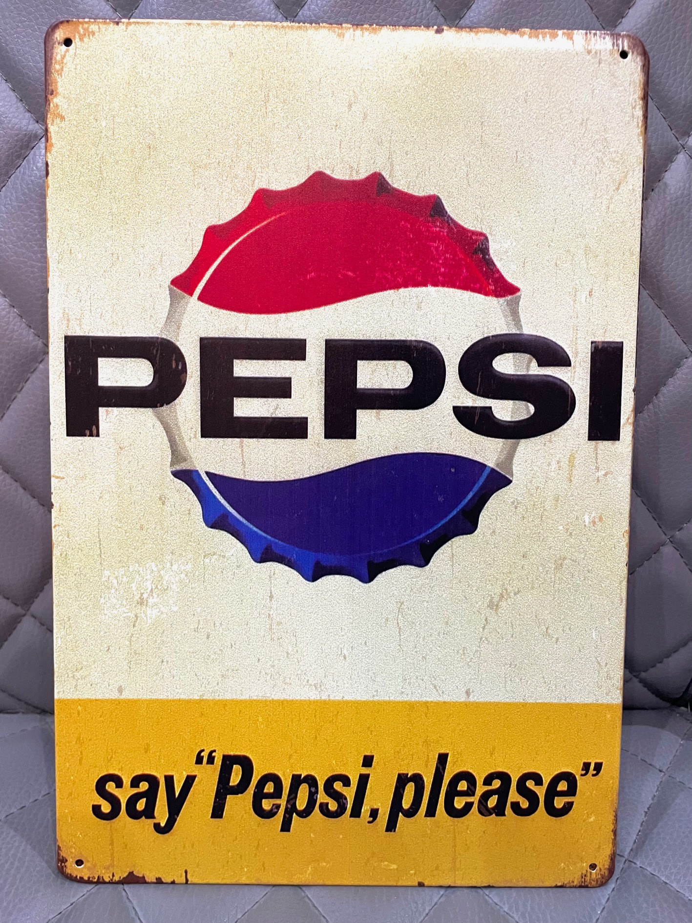 PEPSIティンサイン看板 ブリキ看板 インテリア ディスプレイ レトロ  アメリカン雑貨