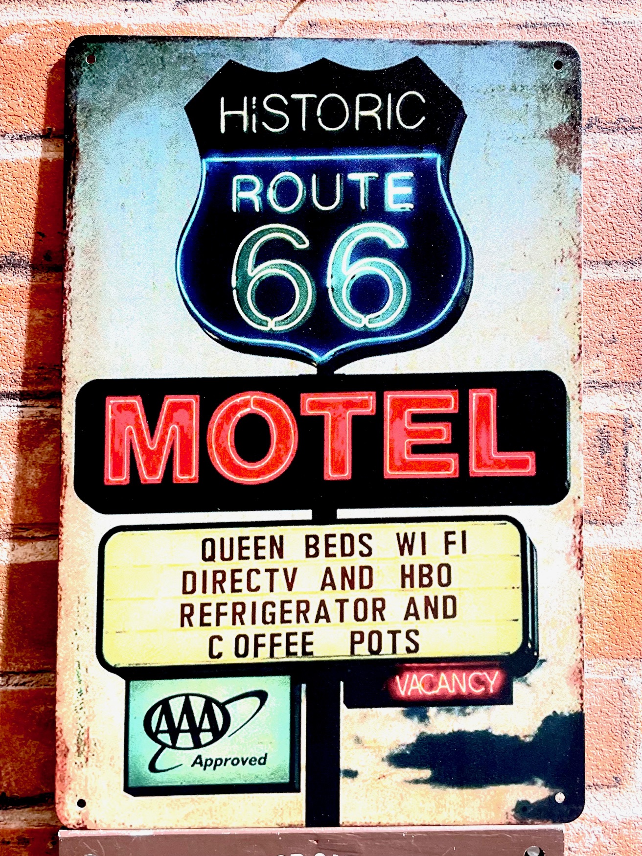 MOTELティンサイン看板 ブリキ看板 インテリア ディスプレイ レトロ  アメリカン雑貨