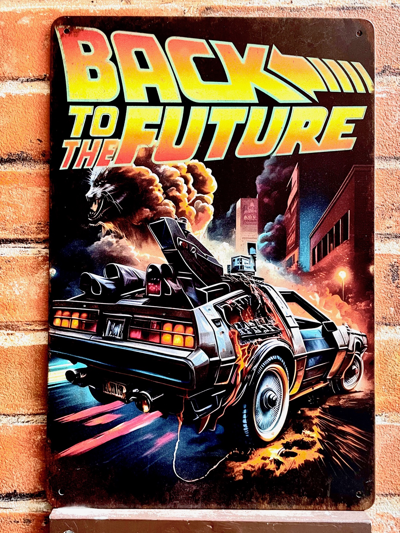 BACK CARティンサイン看板 ブリキ看板 インテリア ディスプレイ レトロ  アメリカン雑貨