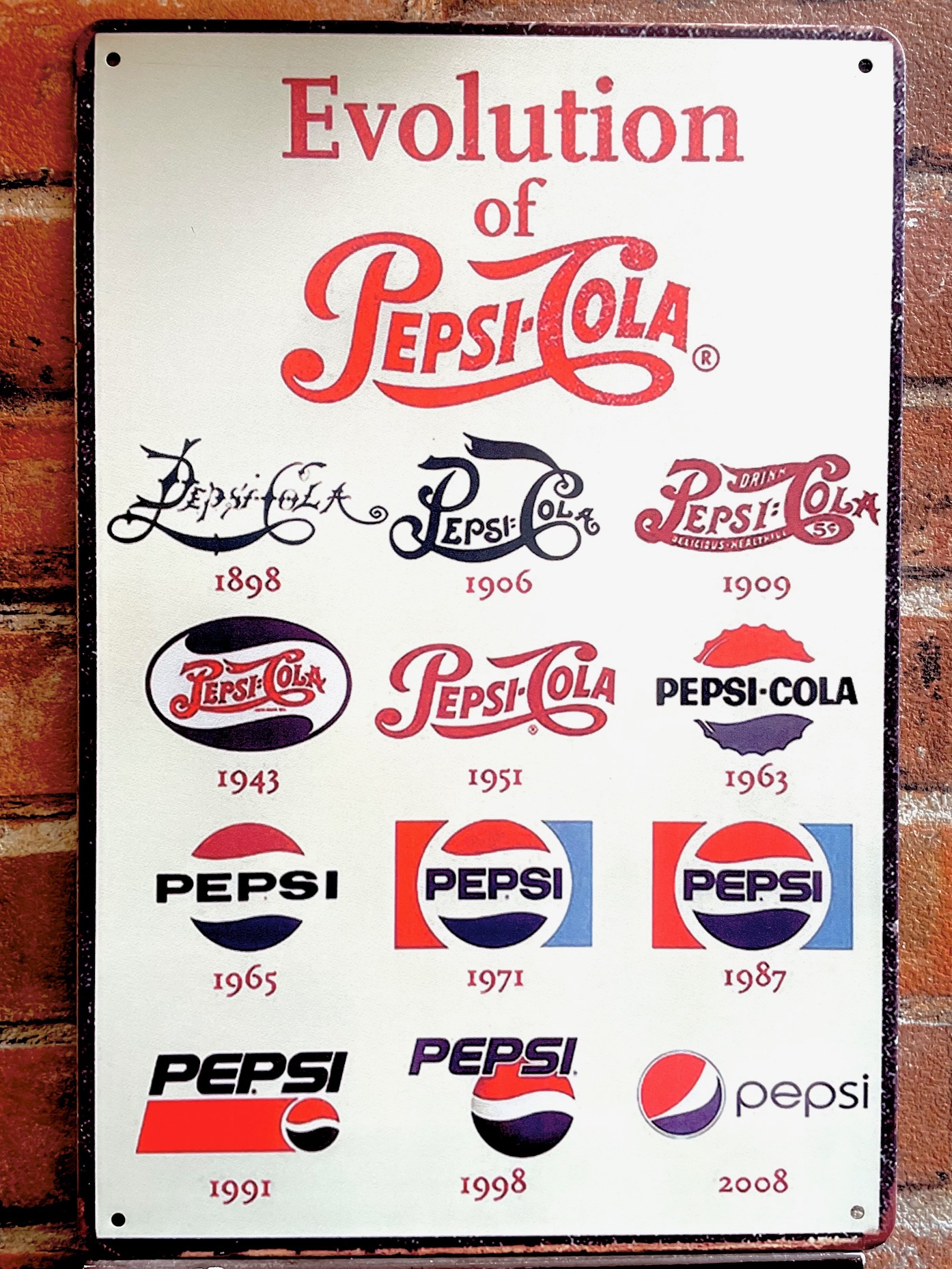 PEPティンサイン看板 ブリキ看板 インテリア ディスプレイ レトロ  アメリカン雑貨