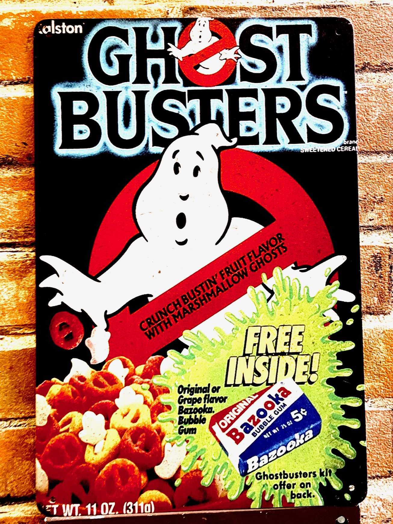 ゴーストバスターズ ティンサイン 看板 シリアル インテリア ディスプレイ キャラクター 映画 アメリカン雑貨 A4