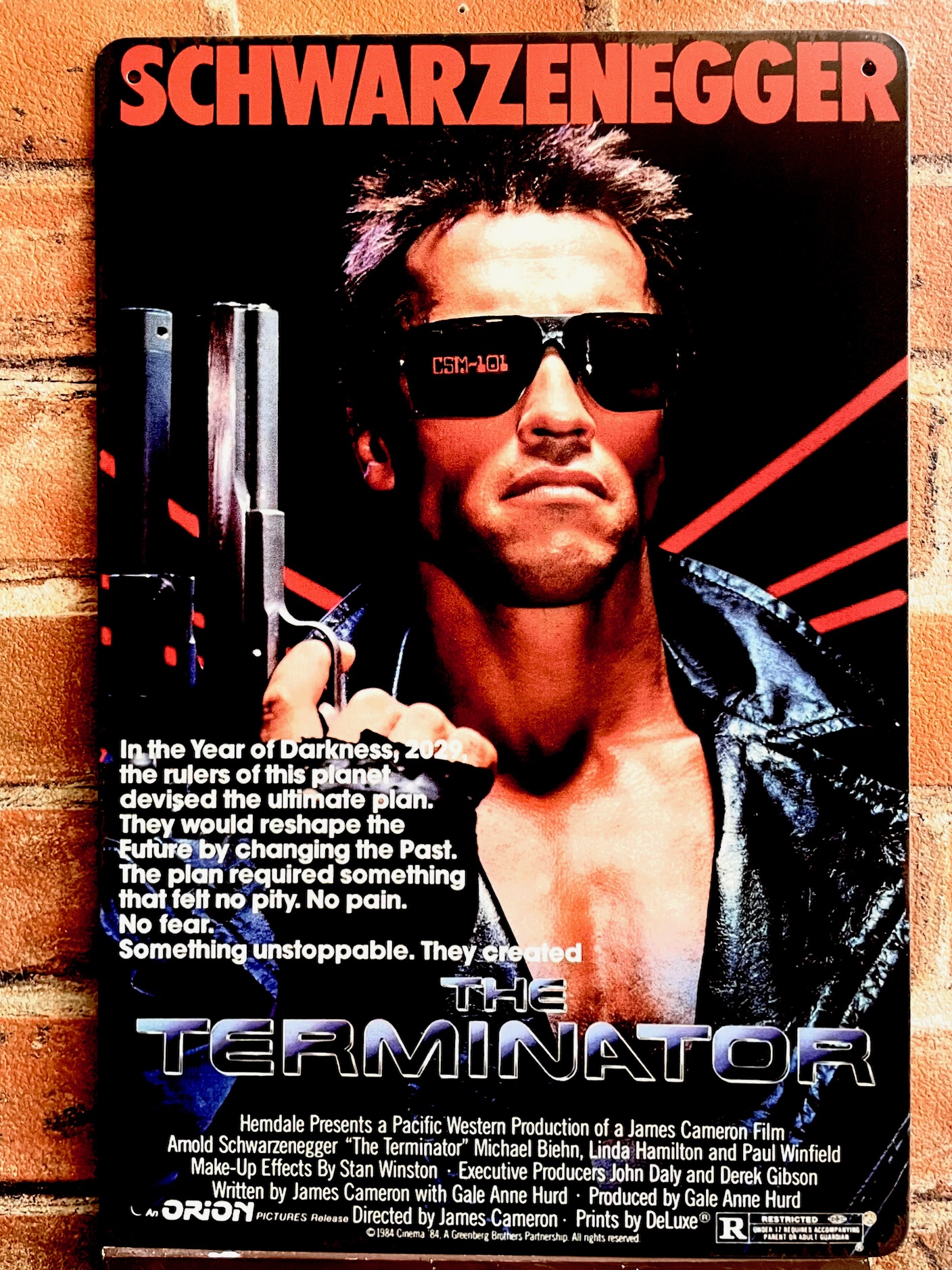 ターミネーター ティンサイン 映画  看板 アメリカン インテリア ディスプレイ