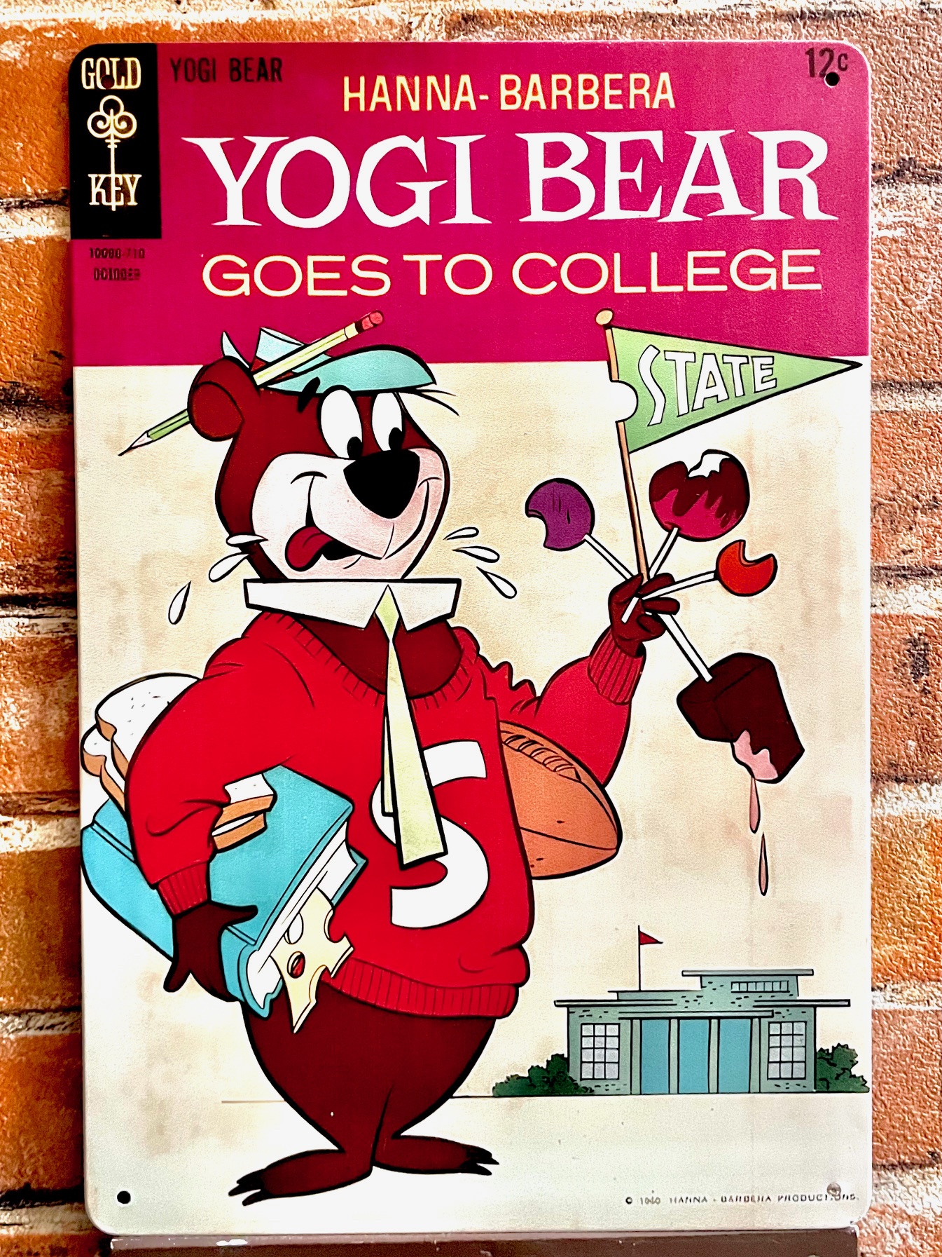 ヨギベアー ティンサイン 看板 インテリア ディスプレイ アメリカン雑貨 キャラクター