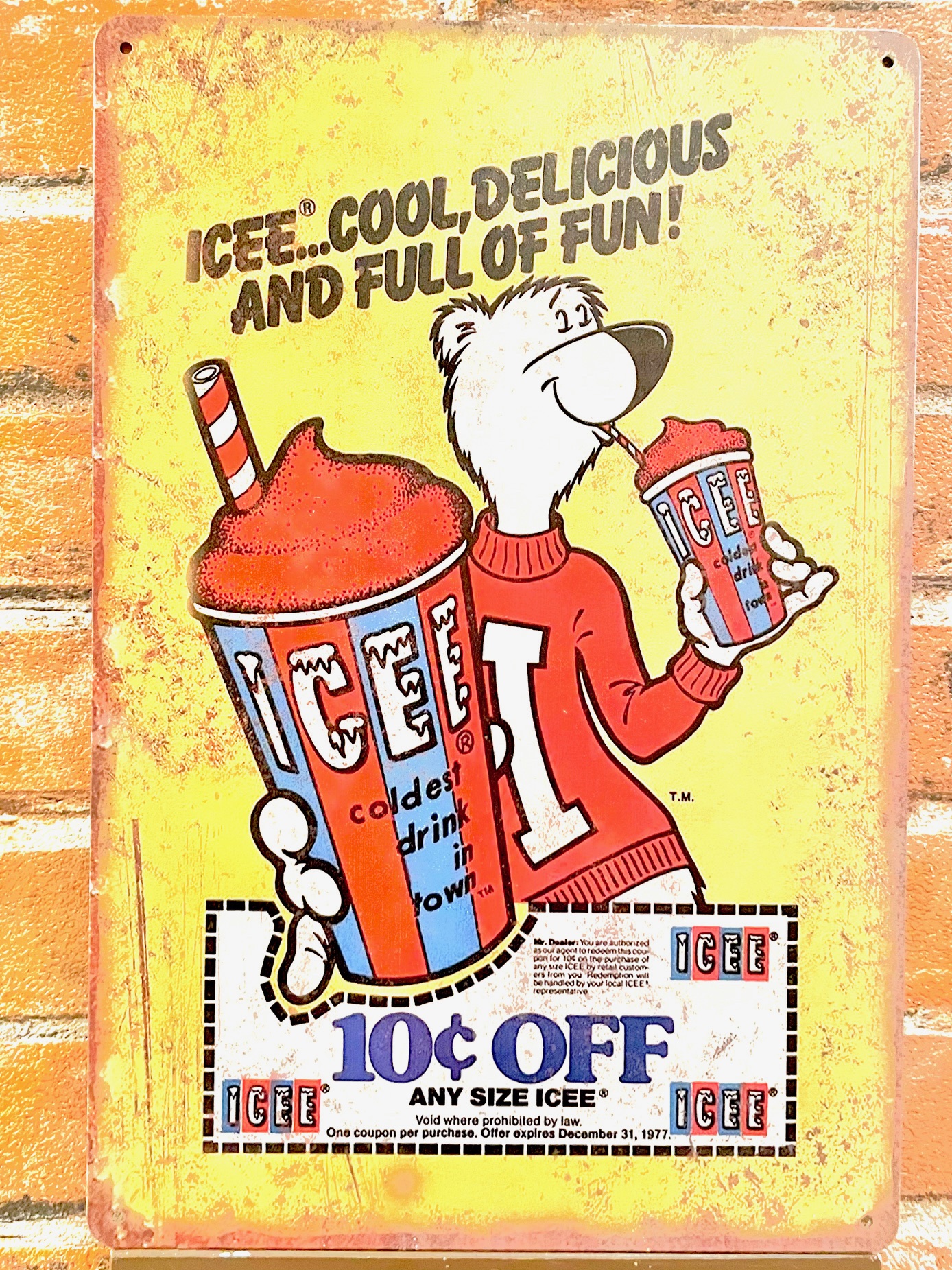 ICEE 　ティンサイン　看板　