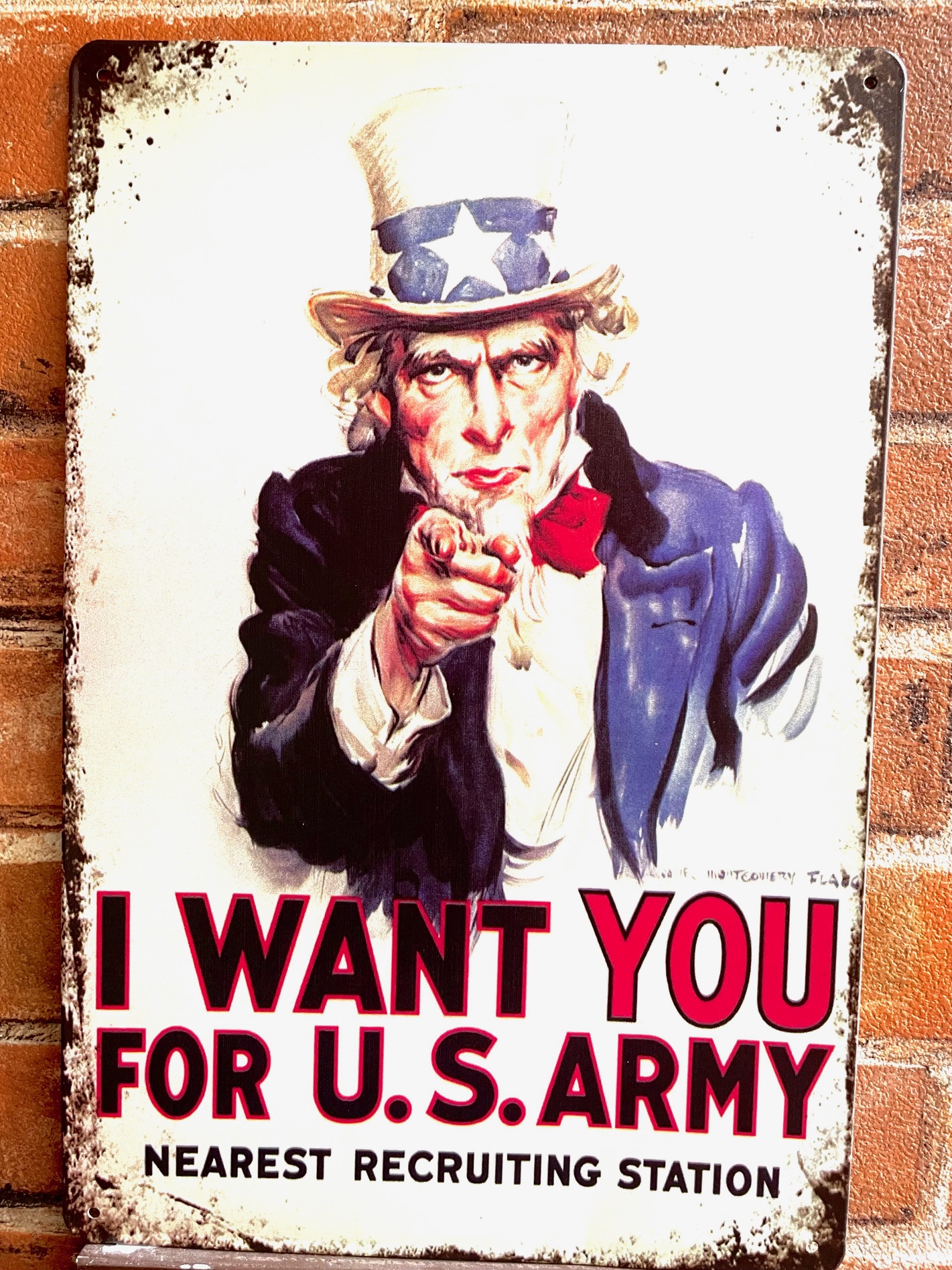 アンクル・サム ティンサイン 看板 アメリカン インテリア ディスプレイ アメリカン雑貨