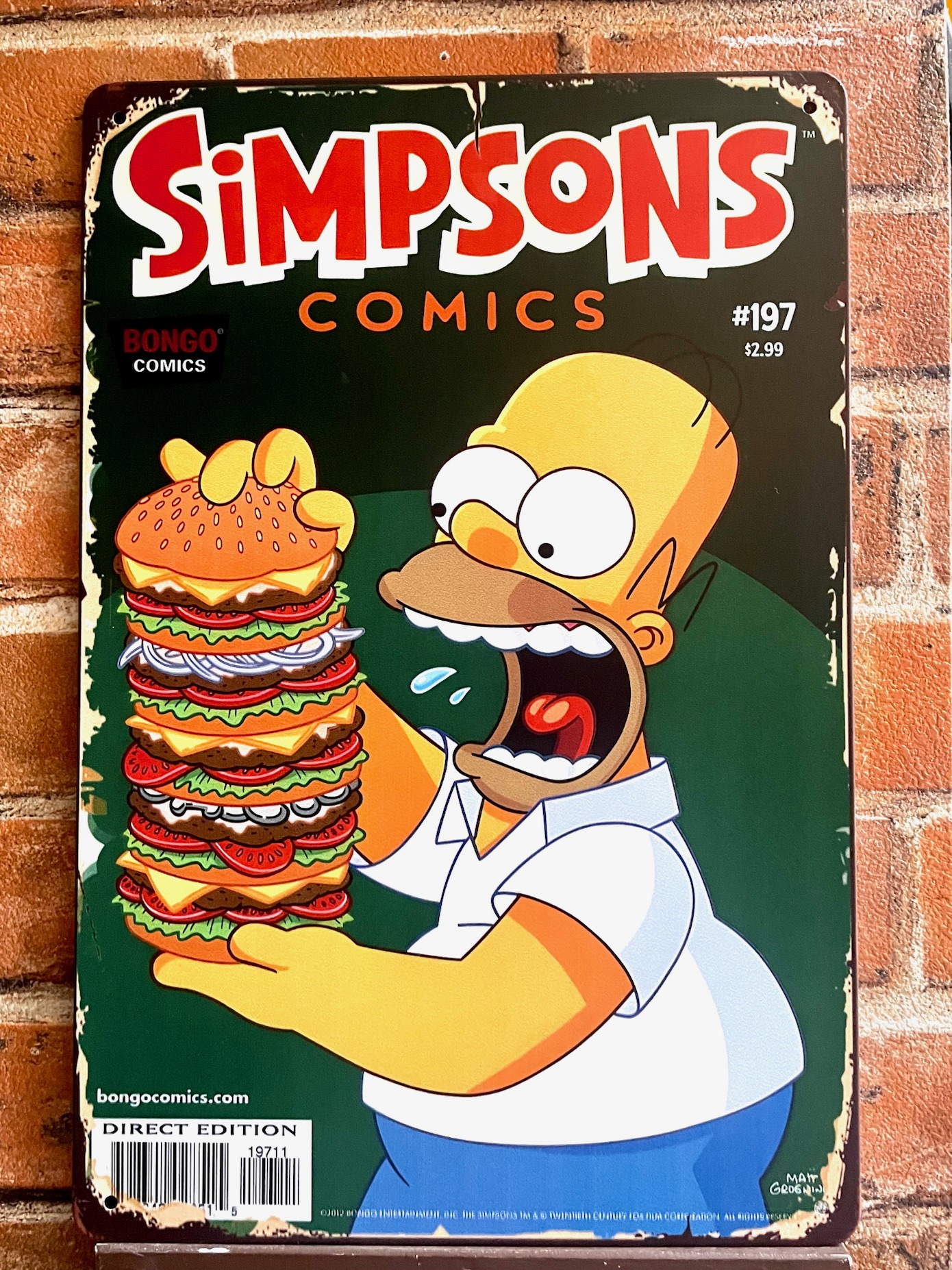 SIMPSONS COMICSティンサイン 看板 ブリキ看板 インテリア ディスプレイ レトロ  アメリカン雑貨