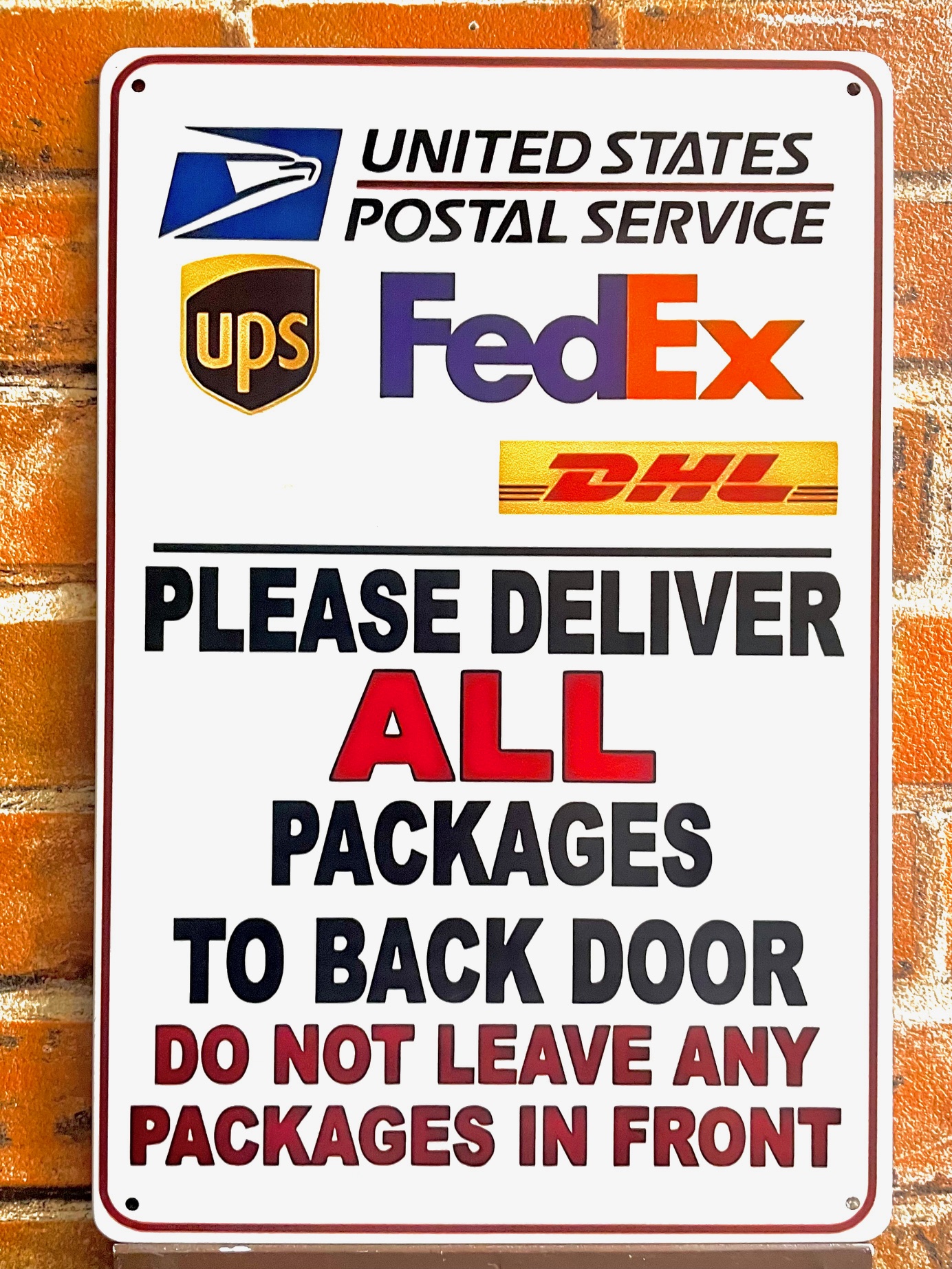 PLEASE DELティンサイン 看板 ブリキ看板 インテリア ディスプレイ レトロ  アメリカン雑貨