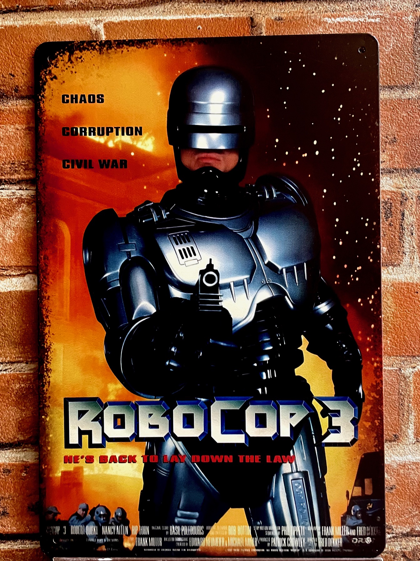 ROBOCOP3ティンサイン 看板 ブリキ看板 インテリア ディスプレイ レトロ  アメリカン雑貨