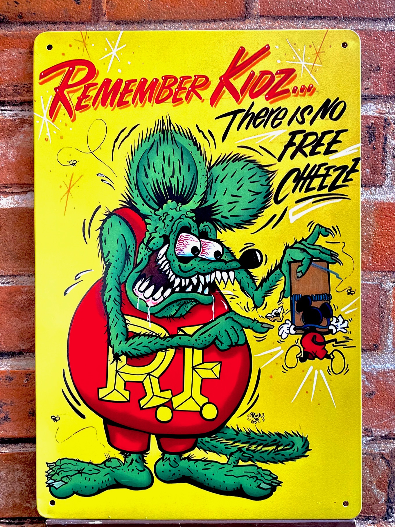 RATFINK YELティンサイン 看板 インテリア ディスプレイ レトロ  映画 アメリカン雑貨