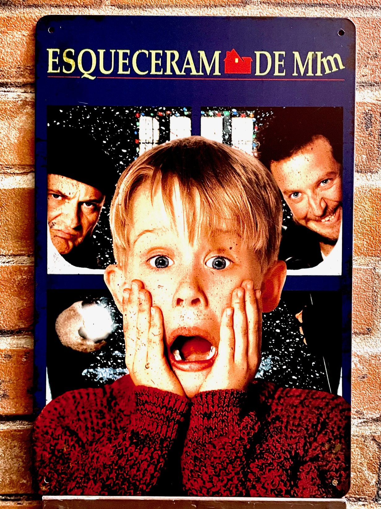 ホームアローンティンサイン 看板 インテリア ディスプレイ レトロ  映画 アメリカン雑貨