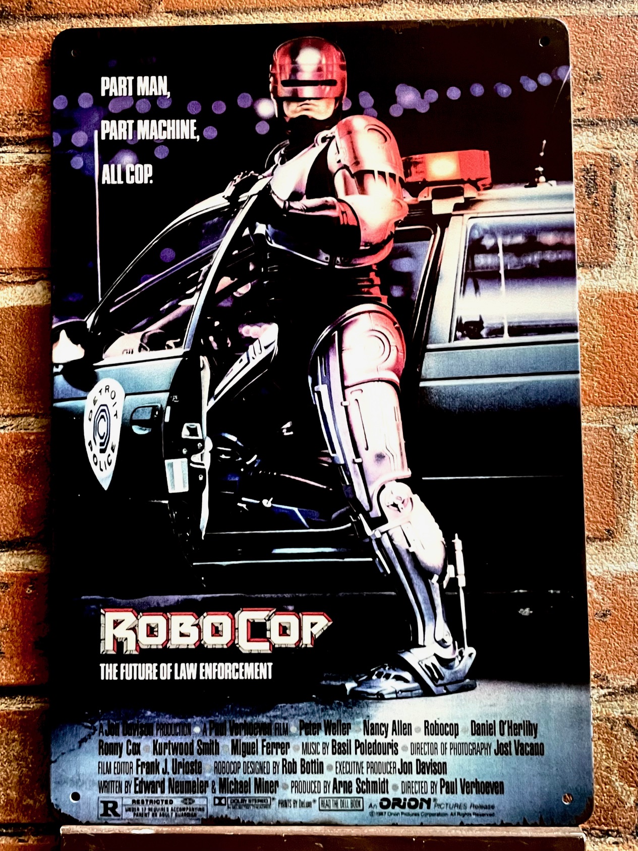 ROBOCOPティンサイン 看板 インテリア ディスプレイ レトロ  映画 アメリカン雑貨
