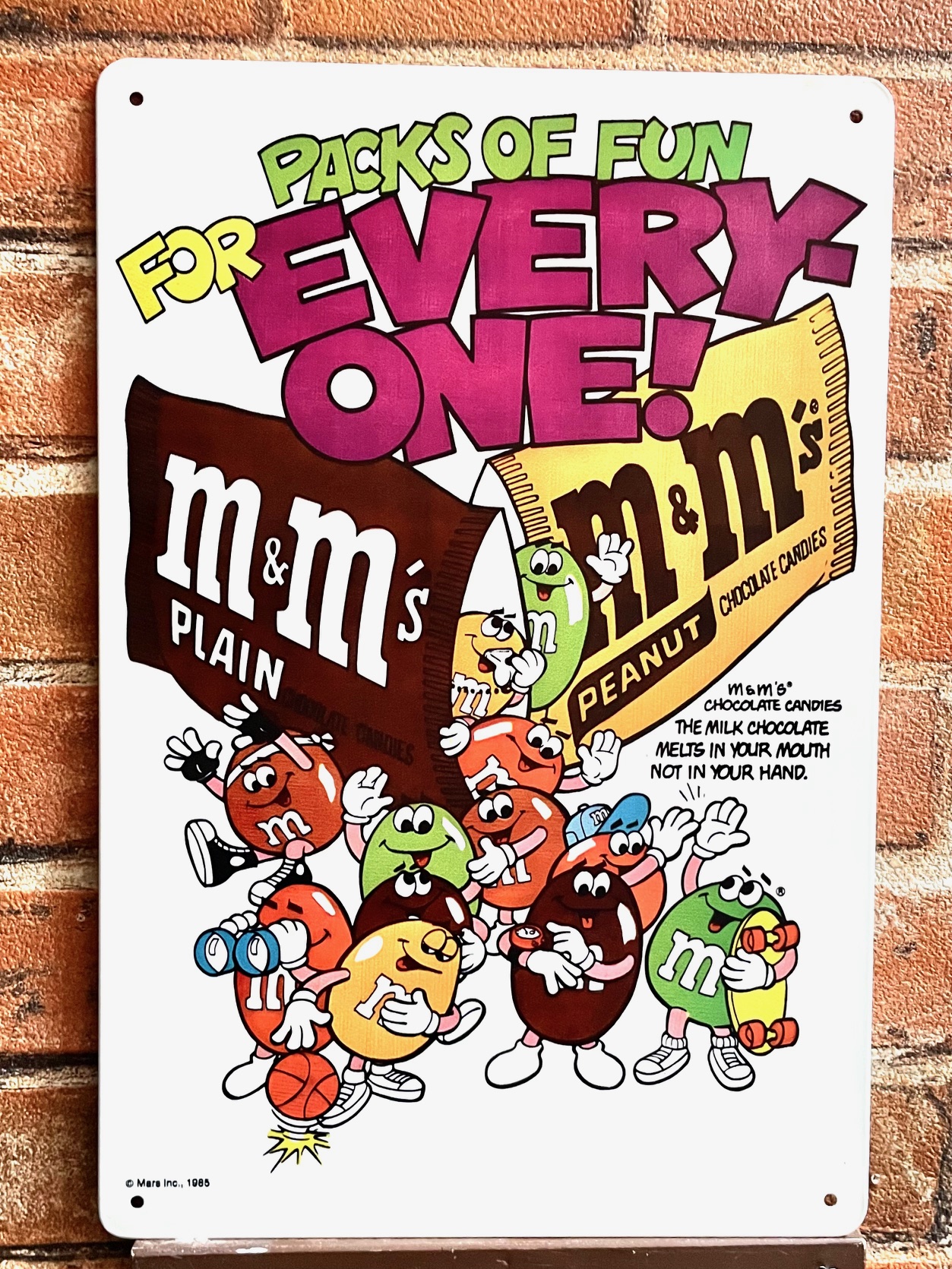 M&Msティンサイン 看板 インテリア ディスプレイ レトロ  映画 アメリカン雑貨