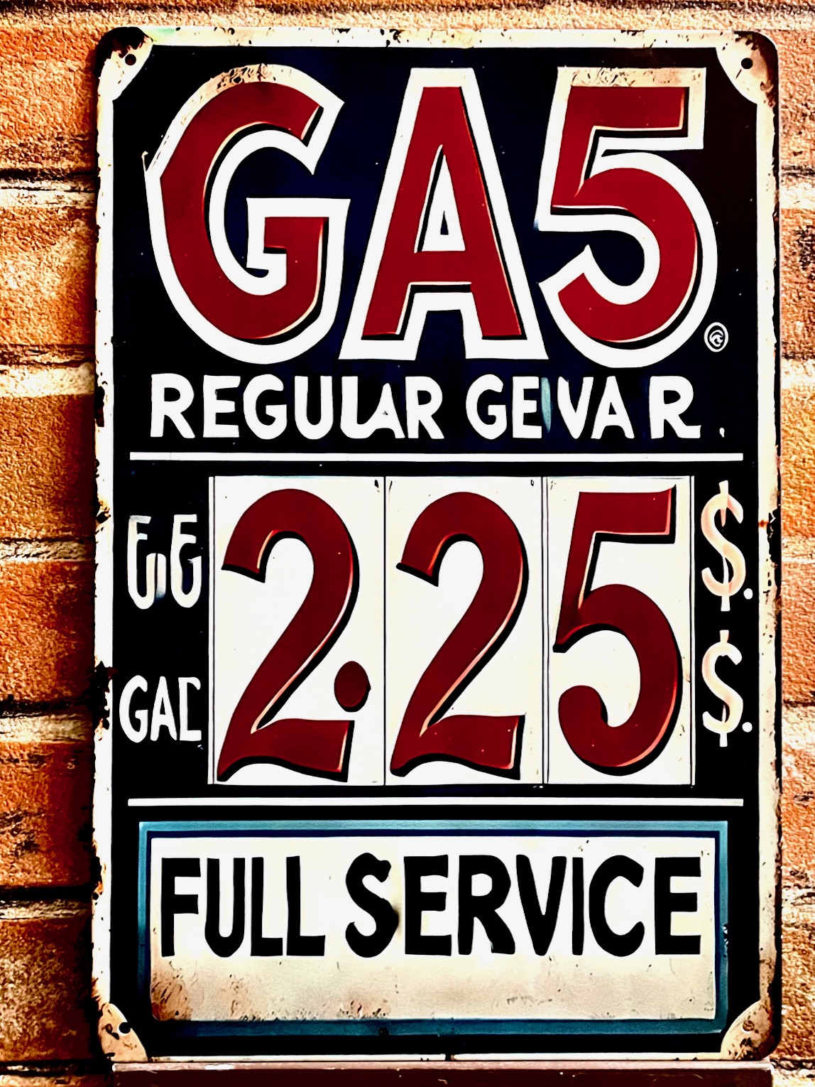 GAS 225 看板 インテリア ディスプレイ アメリカン雑貨