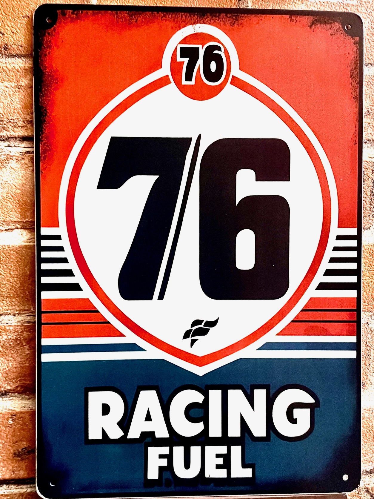 76 RACING ティンサイン 看板 インテリア ディスプレイ レトロ   アメリカン雑貨