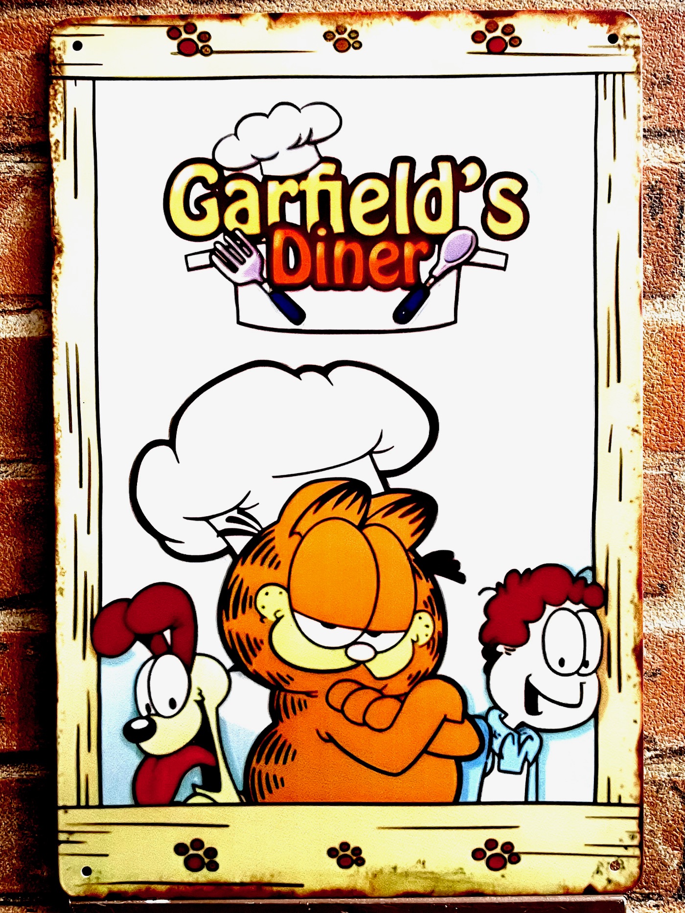 GF DINER WHTティンサイン  看板 ブリキ看板 インテリア ディスプレイ レトロ  アメリカン雑貨