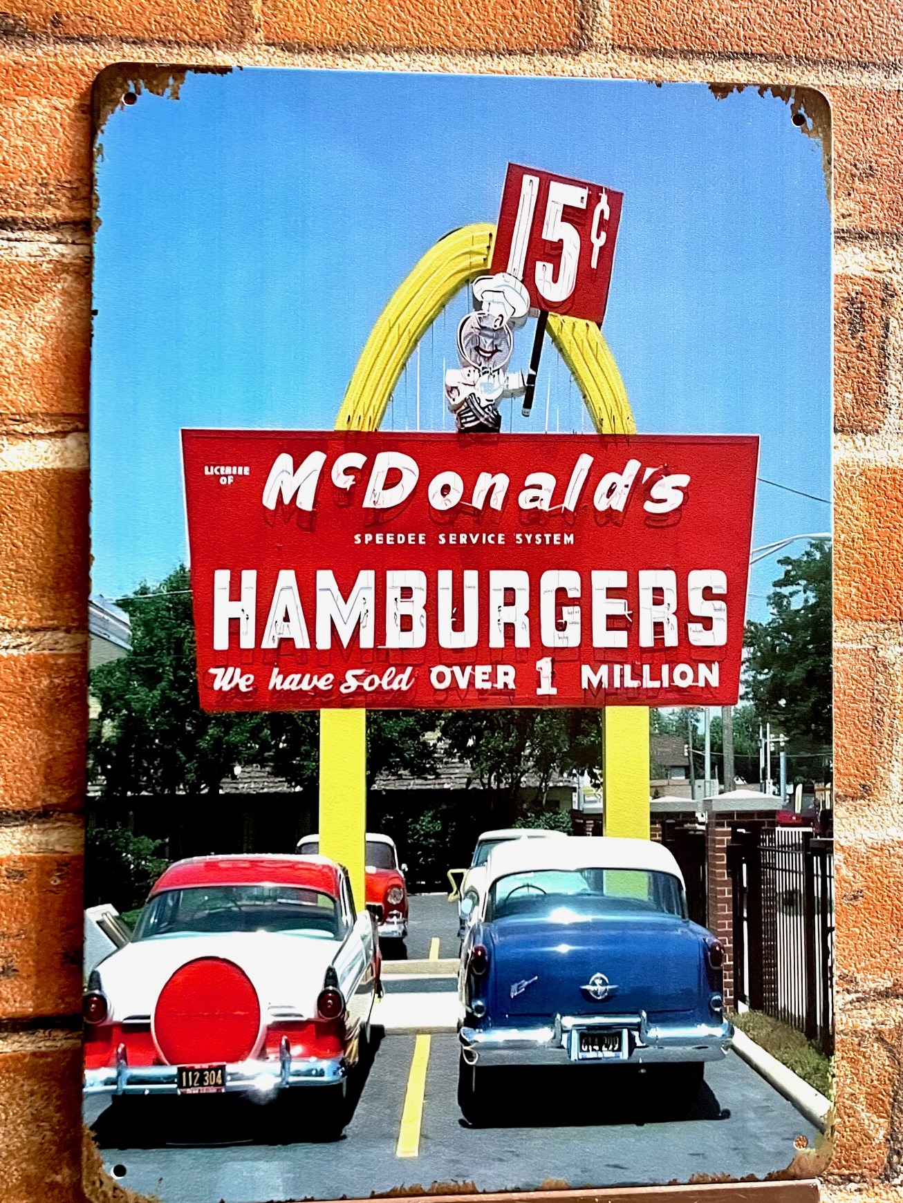 MAC 15Cティンサイン  看板 ブリキ看板 インテリア ディスプレイ レトロ  アメリカン雑貨