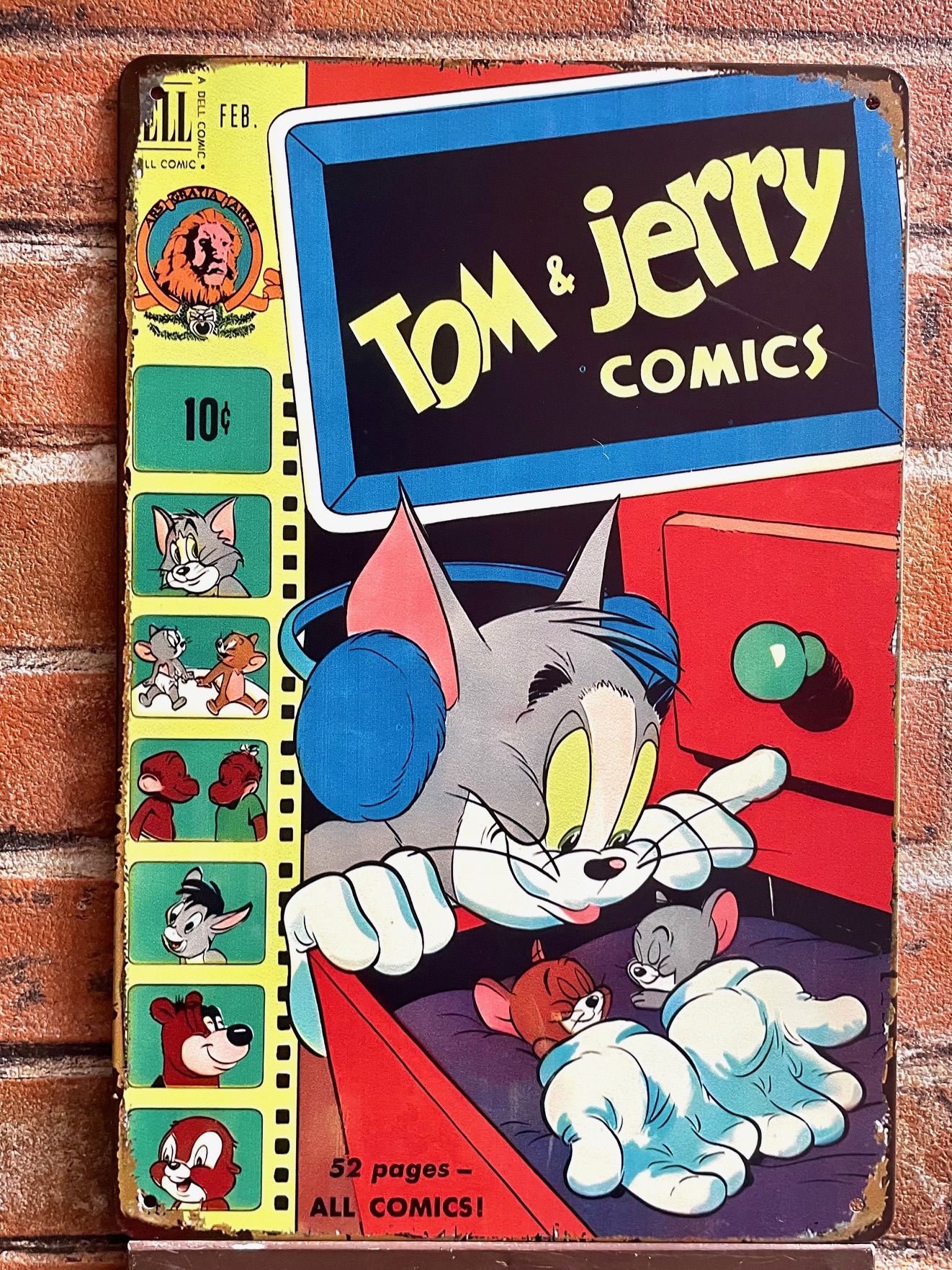 TOM&JERRYティンサイン  看板 ブリキ看板 インテリア ディスプレイ レトロ  アメリカン雑貨