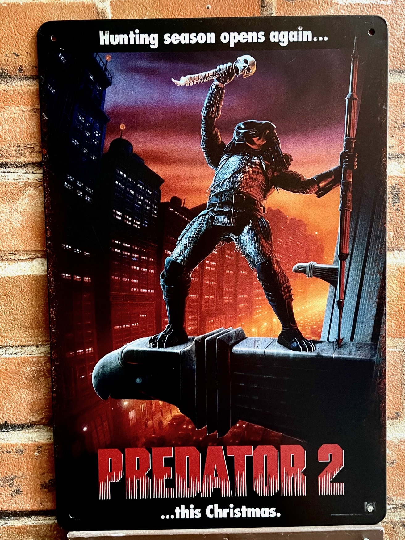 PREDATOR2ティンサイン 看板 インテリア ディスプレイ レトロ  映画 アメリカン雑貨