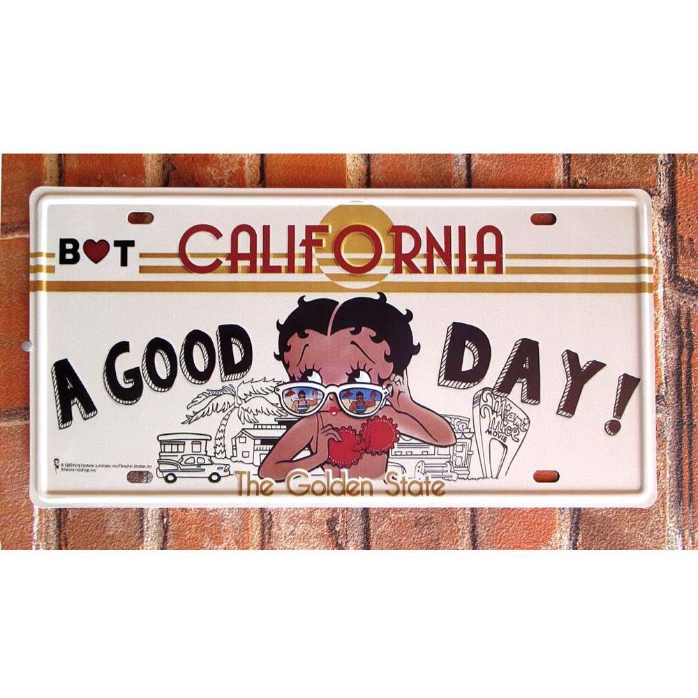 Betty ナンバープレート ティンサイン 看板 ブリキ看板 インテリア ディスプレイ レトロ  アメリカン雑貨