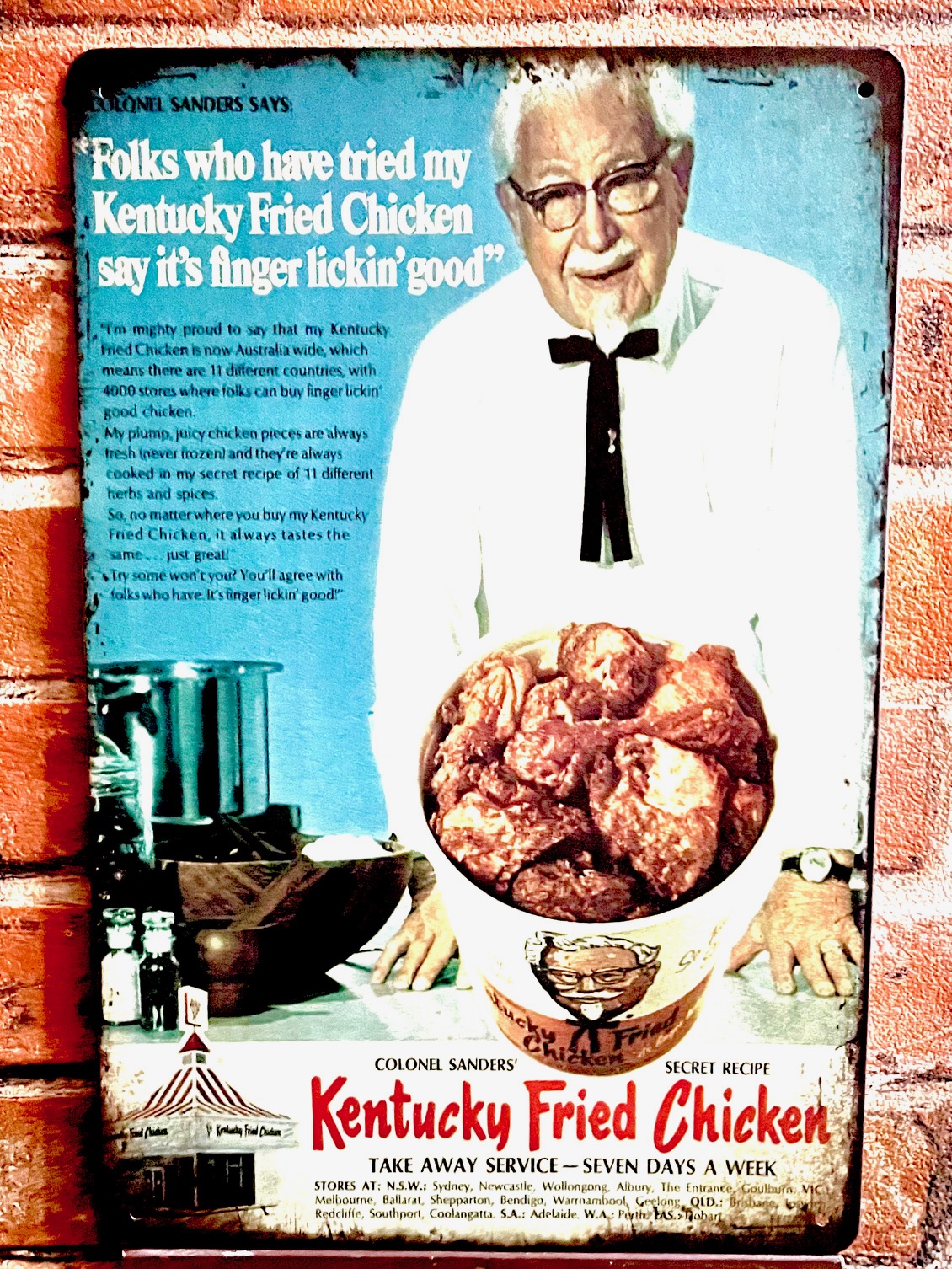 KENTUCKY BLUティンサイン  看板 ブリキ看板 インテリア ディスプレイ レトロ  アメリカン雑貨