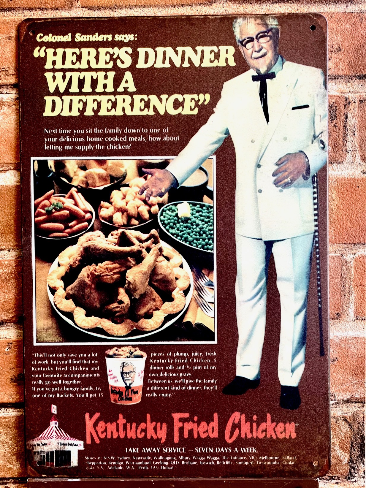 カーネルティンサイン 看板 インテリア ディスプレイ レトロ  映画 アメリカン雑貨