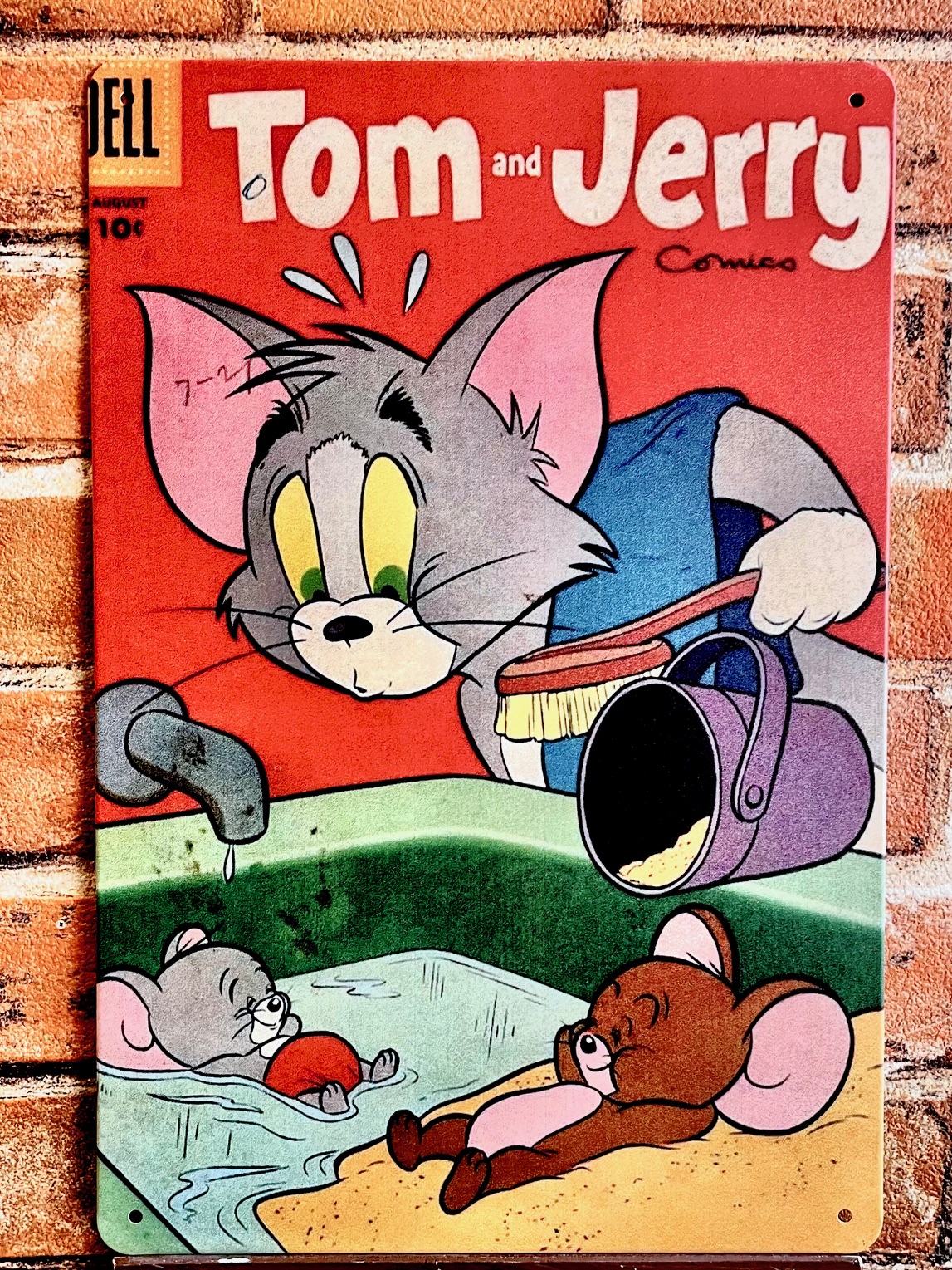 TOM&JERRYティンサイン  看板 ブリキ看板 インテリア ディスプレイ レトロ  アメリカン雑貨