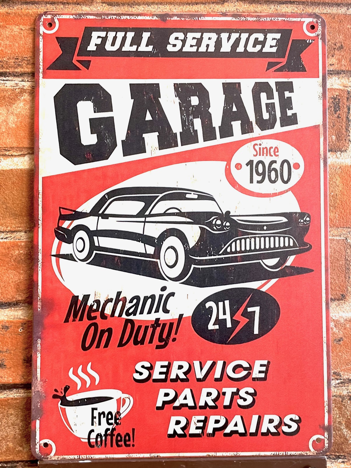 GARAGE 看板 ブリキ看板 インテリア ディスプレイ レトロ  アメリカン雑貨