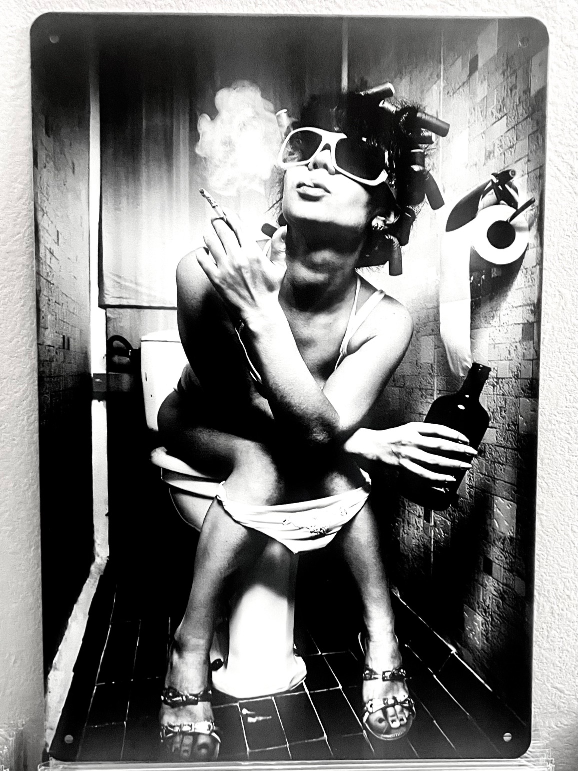 サングラス×タバコティンサイン 看板 インテリア ディスプレイ レトロ  映画 アメリカン雑貨