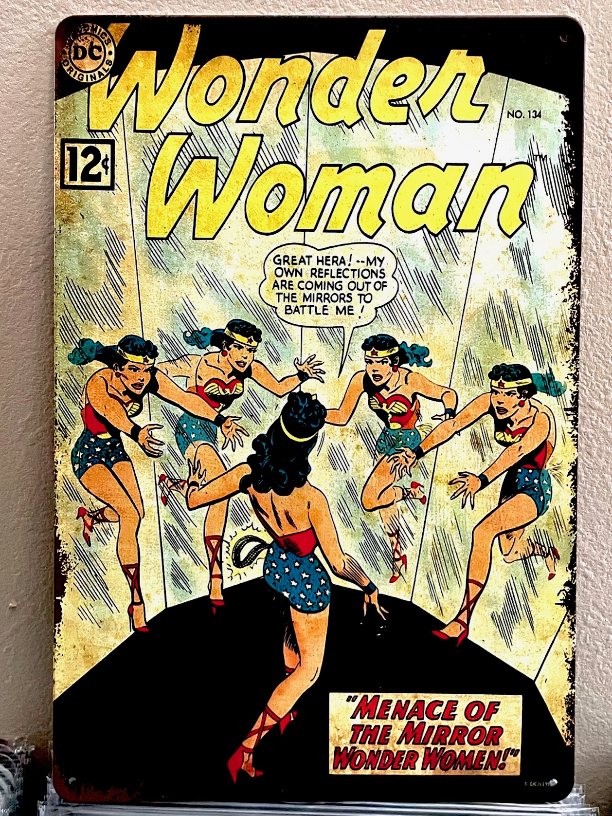 WONDER WOMANティンサイン  看板 ブリキ看板 インテリア ディスプレイ レトロ  アメリカン雑貨