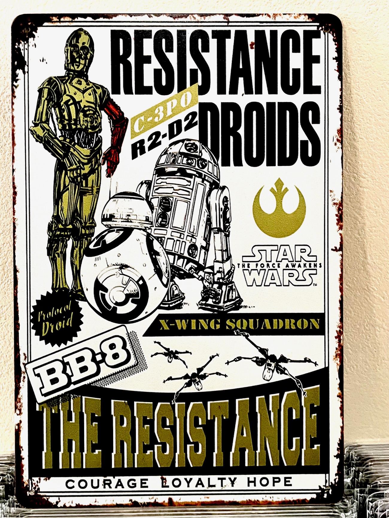 RESISTティンサイン看板 ブリキ看板 インテリア ディスプレイ レトロ  アメリカン雑貨