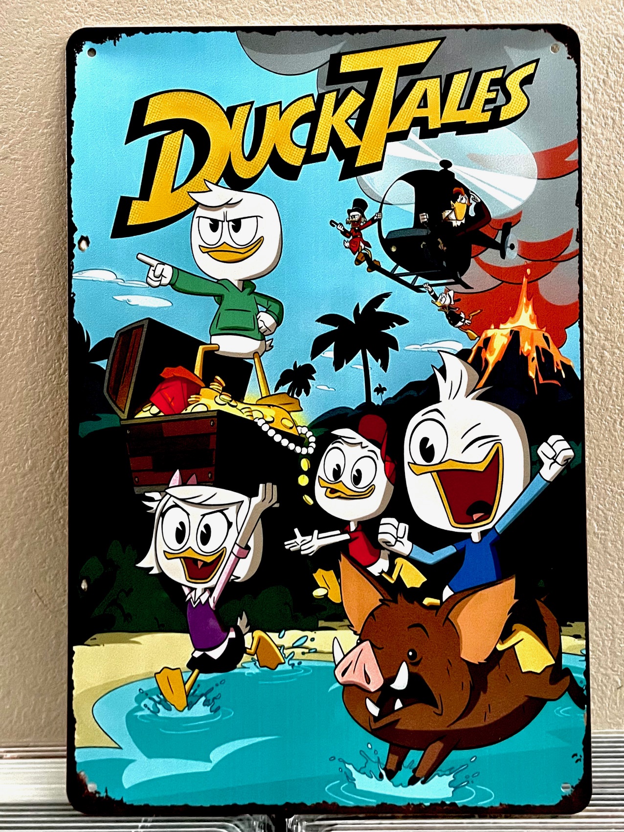 DUCKティンサイン看板 ブリキ看板 インテリア ディスプレイ レトロ  アメリカン雑貨