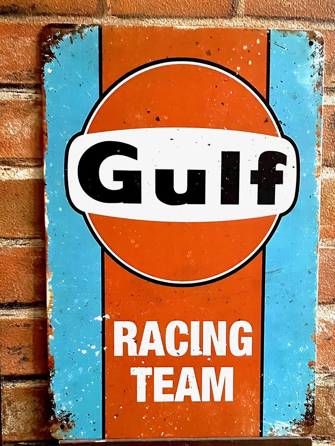 GULFティンサイン  看板 ブリキ看板 インテリア ディスプレイ レトロ  アメリカン雑貨