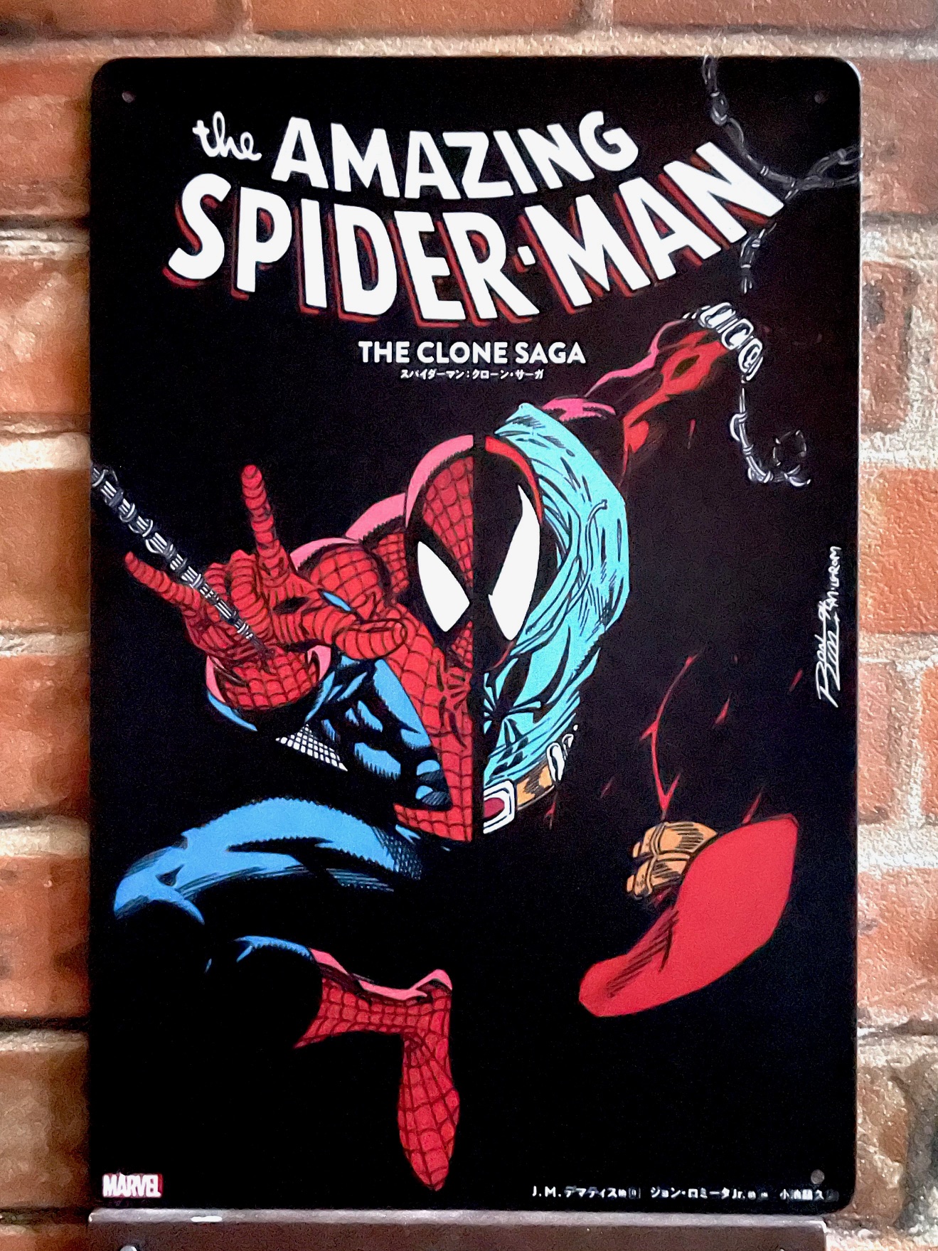 SPIDER THECLONEティンサイン  看板 ブリキ看板 インテリア ディスプレイ レトロ  アメリカン雑貨