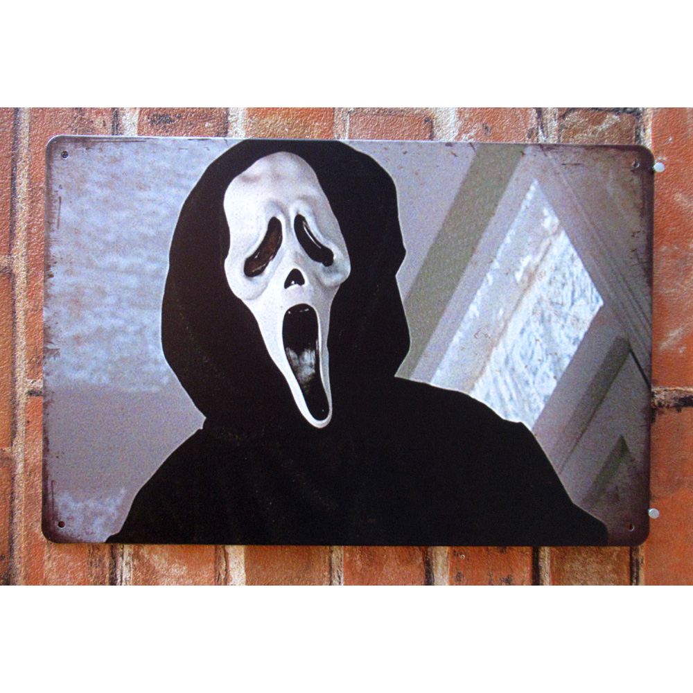 スクリーム ヨコ ティンサイン 看板 ブリキ看板 インテリア ディスプレイ レトロ  アメリカン雑貨